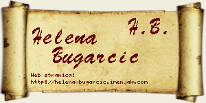 Helena Bugarčić vizit kartica